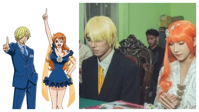 Viral Pasangan Wibu Sanji dan Nami Nikah di KUA, Ini Cerita Dibaliknya, Siapa Keduanya?