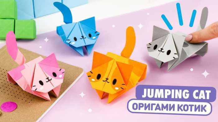 VIDEO: Cara Lipat Kertas Origami Kucing Melompat