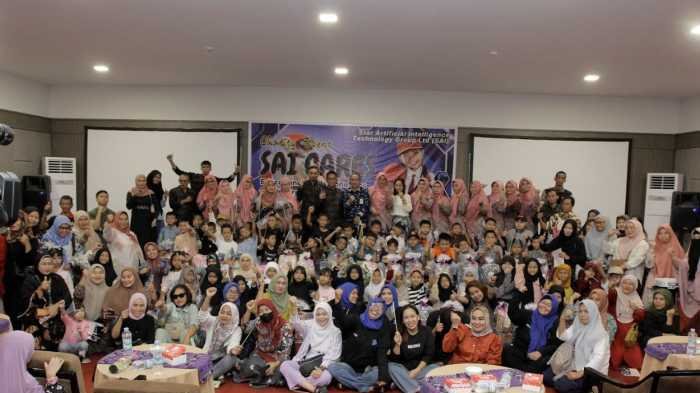 SAI Gelar Acara Amal di Makassar, Beri Paket Pendidikan ke 50 Siswa Tak Mampu