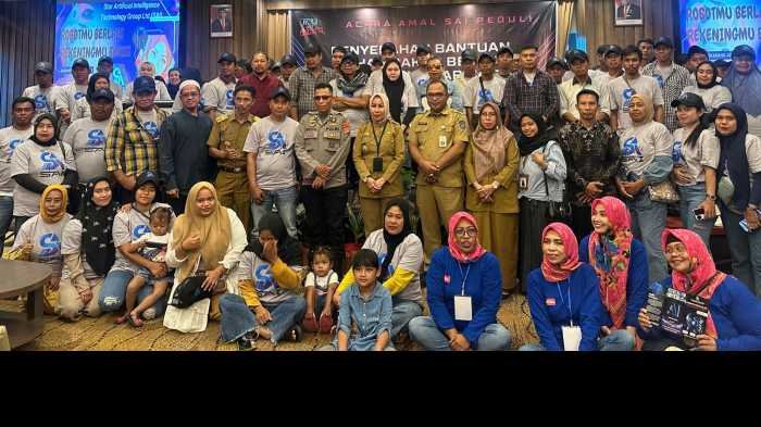 SAI Robot Beri Bantuan BBM ke 80 Nelayan Pulau Lae-lae, Penyerahan Dihadiri Kadis Perikanan Makassar