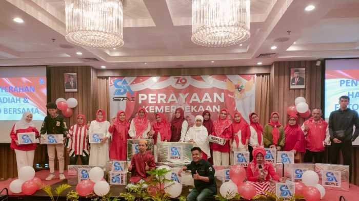 Member SAI Robots Rayakan HUT RI, Bagi-bagi Hadiah, dengar Testimoni, hingga Makan Bersama