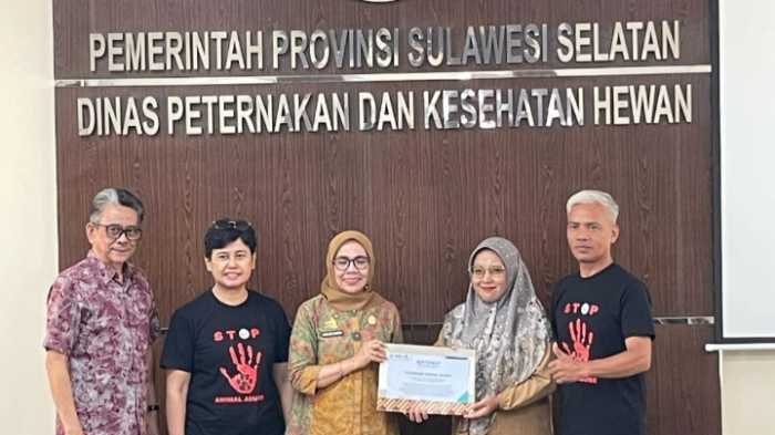 Tiga Shelter di Makassar Terima Sertifikat Kesejahteraan Hewan dari APHI dan Dinas Peternakan Sulsel