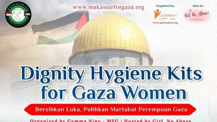 Dignity Hygiene Kits for Gaza Women: Wujud Cinta dan Kepedulian dari Indonesia untuk Palestina