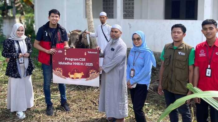 660 Hewan Kurban Telkomsel Dibagikan di 600 Titik se-Indonesia
