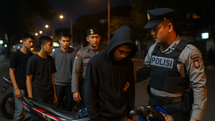 6 Remaja Makassar Diamankan Polisi, Hobi Bikin Konten Viral Freestyle Motor dan Konvoi Liar