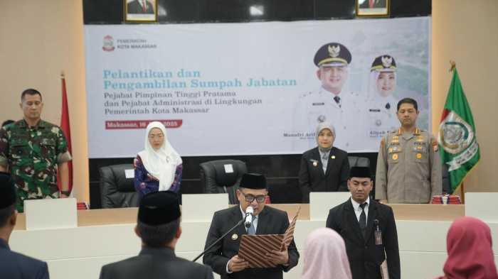 Ini Nama 46 Pejabat SKPD yang Dilantik Appi Hari Ini, Disusun Berdasarkan Jabatan