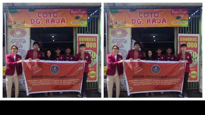 Mahasiswa Universitas Ciputra Makassar Ajak UMKM Coto Dg. Raja Beralih ke Pembukuan Digital