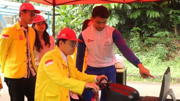 Agen Safety Riding AHM Diajak Coba Simulasi Resiko Bahaya di Jalan Raya