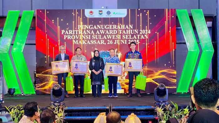 Kalla Toyota Raih Peringkat 1 Paritrana Award Sulsel, Bukti Komitmen Lindungi Karyawan