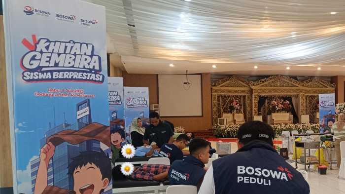 140 Siswa Berprestasi dari Keluarga Pra-Sejahtera Ikuti Khitan Massal Bersama Bosowa Peduli