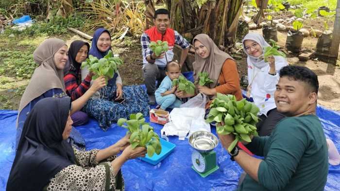 Warga Dusun Pao-pao Maros Diajar Cara Buat Pekarangan Rumah Jadi Sumber Pangan dan Penghasilan