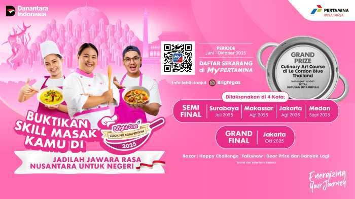 Yuk Ikut Lomba Masak Bareng Bright Gas, Hadiah Utama Total Ratusan Juta, Emas, dan Kursus Masak di Thailand