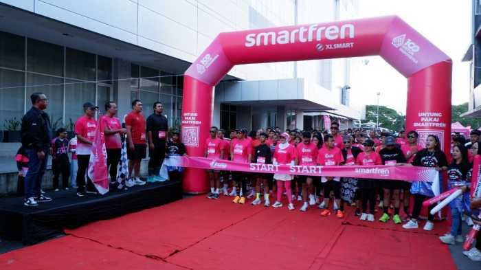 500 Warga Meriahkan Smartfren Fun Run 2025, Tandai Kehadiran di Gorontalo