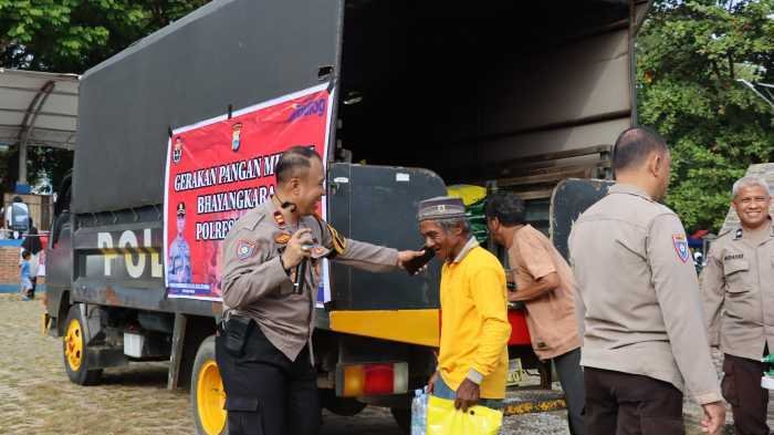Polres Maros Gelar Pasar Murah, Beras 11 Ribu per Kilogram