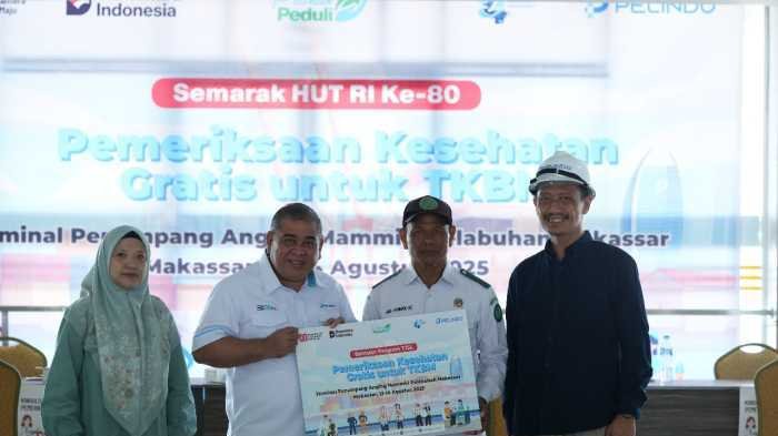 Pelindo Regional 4 Makassar Perhatikan Kesehatan TKBM, Gelar Pemeriksaan Kesehatan hingga Beri Obat untuk yang Sakit