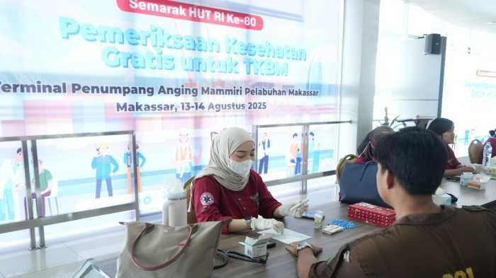Meriahkan HUT RI ke-80, Pelindo Gelar Pemeriksaan Kesehatan Gratis