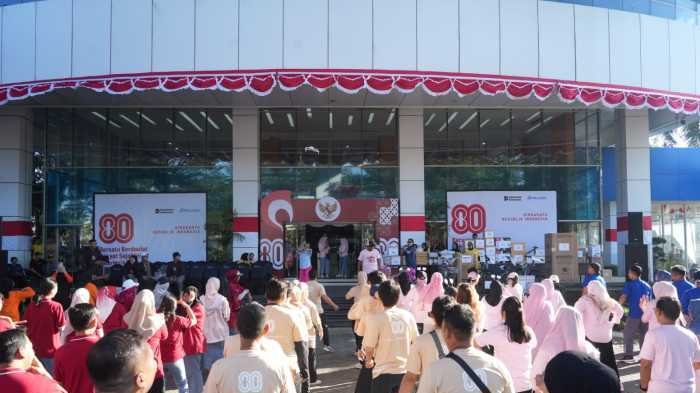 Meriahnya Perayaan HUT RI ke-80 di Pelindo WIlayah Makassar, Ada Senam hingga Bazaar