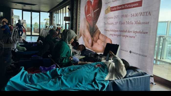 Hotel Melia Gelar Blood Donation, Kumpul 27 Kantong Darah