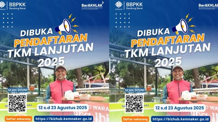 Program TKM Dibuka hingga 23 Agustus 2025, Ini Cara Daftar dan Buat Akun Siap Kerja Kemnaker