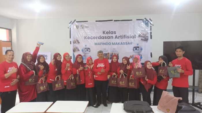 Mafindo Makassar Sukses Gelar Kelas Kecerdasan AI, Guru Puji Dampak Besar untuk Pembelajaran