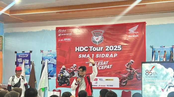 HDC Tour di SMAN 1 Sidrap Jadi Rangkaian Edukasi Otomotif  