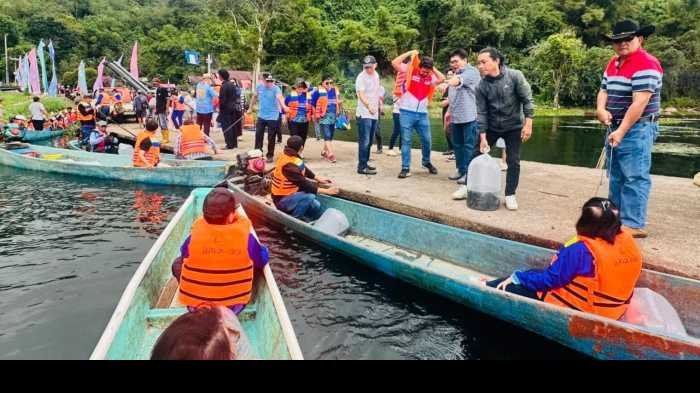 Pertamina Patra Niaga dan HIMPANA Tebar Benih Nila dan Mujair di Danau Tondano