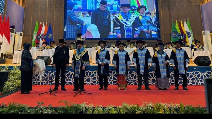 Unismuh Makassar Kukuhkan 5 Guru Besar, Tambah Kekuatan SDM Akademik
