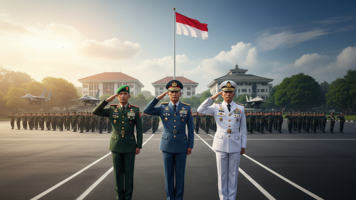 Urutan Pangkat TNI AD, TNI AU, dan TNI AL, Lengkap dari Perwira hingga Tamtama