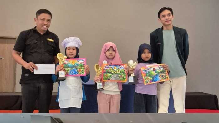 Serunya Bocah Ikut Lomba Mewarnai dan Dekorasi Cupcake di Gammara Hotel Makassar