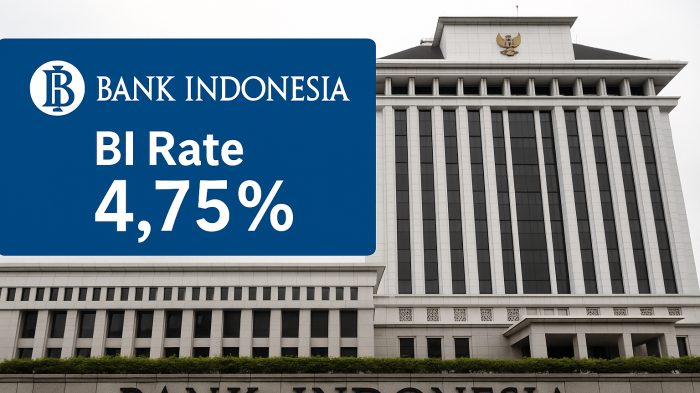 Bank Indonesia Umumkan BI Rate Hari Ini, Bertahan di Level 4,75 Persen