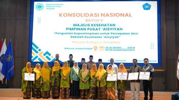Aisyiyah Gelar Konsolidasi Nasional Kesehatan, Resmikan Lima Klinik Baru di Sulsel