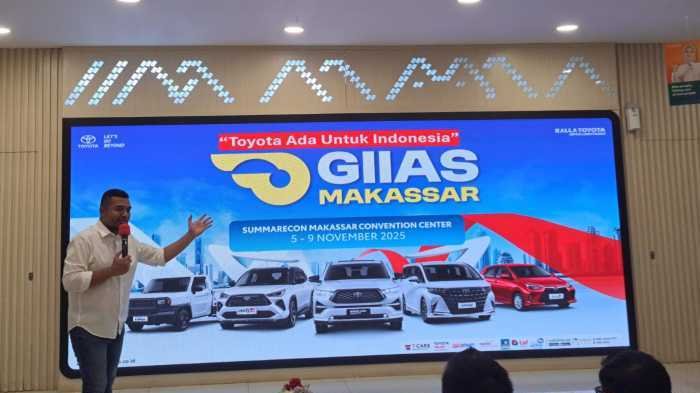 Kalla Toyota Target Jual 400 Unit di GIASS 2025 Makassar, Hadirkan Agya hingga Land Cruiser