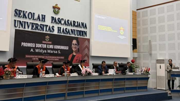 A Widya Syadzwina Raih Doktor dengan Disertasi tentang Sepak Bola, Dapat Pujian dari Munafri Arifuddin