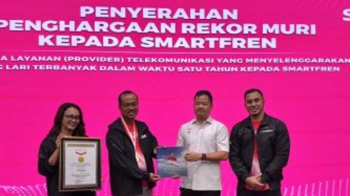 Diikuti 15 Ribu Orang di 22 Kota, SMARTFREN Pecahkan Rekor Fun Run 