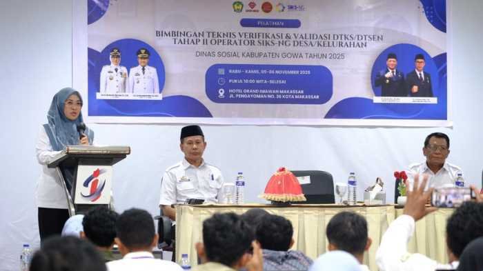 Pemkab Gowa Gelar Bimtek DTSEN Untuk Pastikan Program Sosial Tepat Sasaran