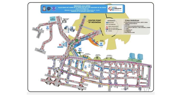 Pantai Losari Jadi Titik Start dan Finis Jalan Santai HUT KORPRI, Ini Rute Lengkapnya