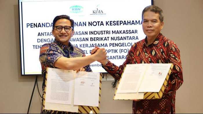 Perkuat Infrastruktur Digital, KIMA dan KBN Teken MoU Pengelolaan Jaringan Fiber Optic