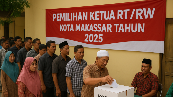 Pemilihan Ketua RT/RW di Makassar Digelar 3 Desember 2025, Ini Syarat Daftar Jadi Calon