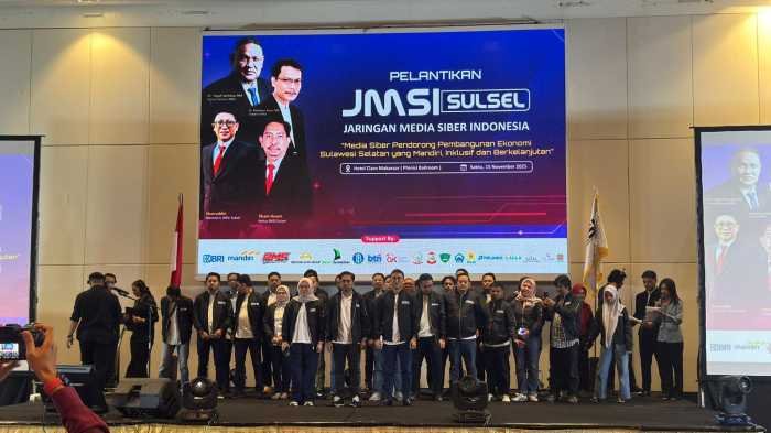 Pelantikan JMSI Sulawesi Selatan Berlangsung Khidmat, Soroti Peran Media di Era Digital dan Tantangan AI