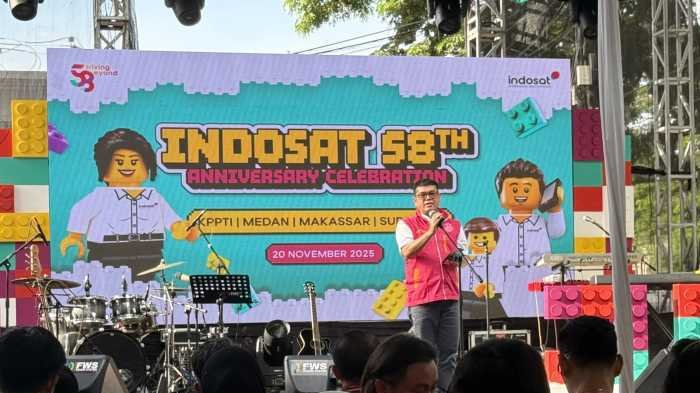 Riang Gembira dan Penuh Keakraban, Perayaan HUT ke-58 Indosat di Gerai Kalisumapa  