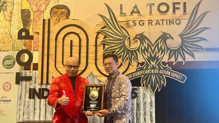 PT Semen Tonasa Raih Predikat Platinum Alignment di Indonesia La Tofi ESG Rating 2025