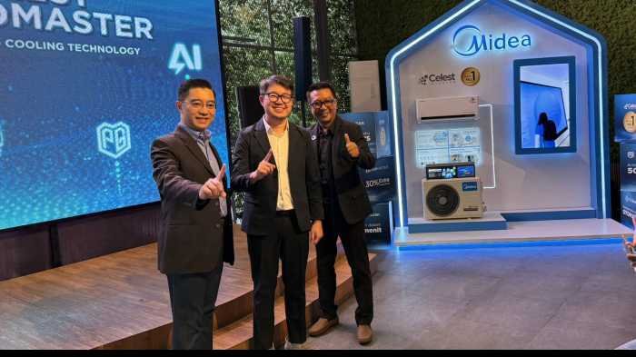 Midea Resmi Hadirkan AC Celest Inverter di Makassar, AC Pintar Berteknologi AI dan Hemat Energi 