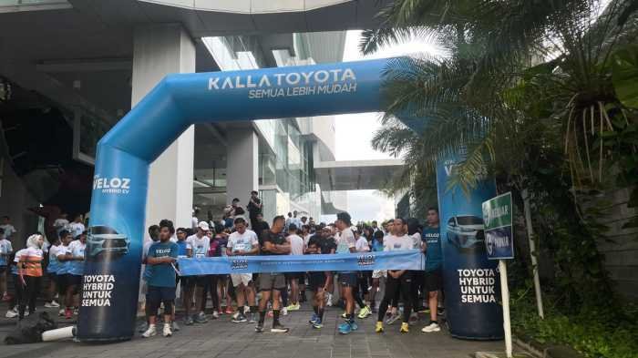 Kalla Toyota Gelar Veloz Hybrid Fun Run, Diikuti 450 Runner