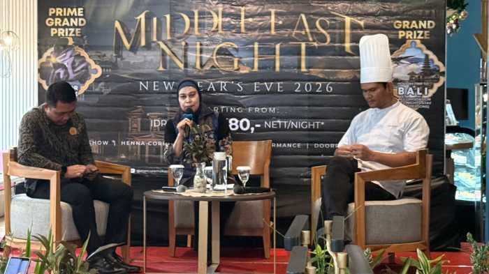 Mercure Makassar Nexa Pettarani Usung Tema Middle East Night di Malam Tahun Baru 2026, Sajikan 70 Menu Premium