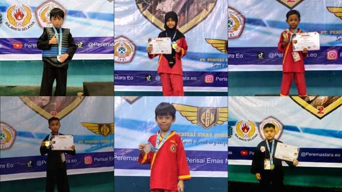 Borong 6 Medali, Siswa SD Islam Athirah 2 Bersinar di Kejurnas Pencak Silat Hasanuddin Championship 2, 2025
