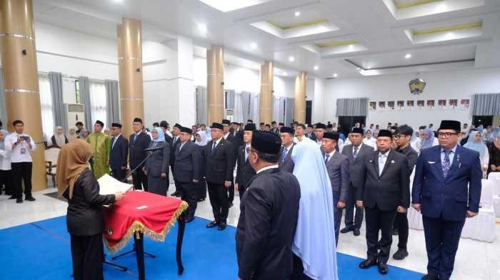Pelantikan Perdana Era Bupati Talenrang, 18 Pejabat Pimpinan Tinggi Pratama Dilantik 