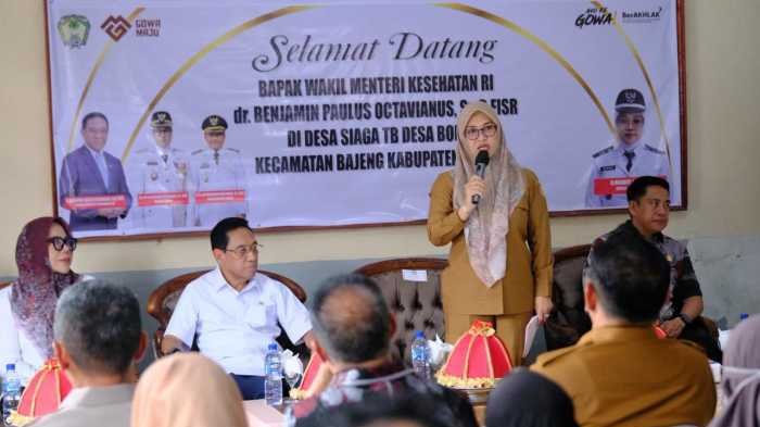 Wamenkes RI dan Pemkab Gowa Perkuat Komitmen Tekan Tuberkulosis 