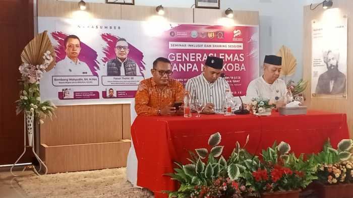 Isu Narkoba, Relasi Kuasa, dan Perlindungan Perempuan Mengemuka dalam Seminar Generasi Emas Tanpa Narkoba