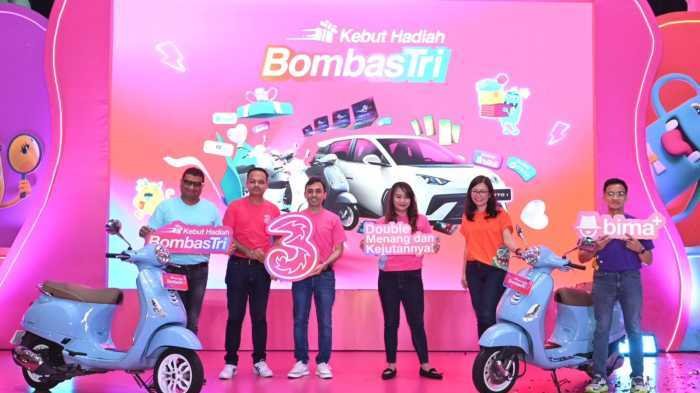 Ini Daftar Pemenang Kebut Hadiah BombasTri, Pelanggan Dapat Hadiah Voucher Belanja, Smartphone, Vespa LX 125, hingga Mobil Listrik BYD Atto 1