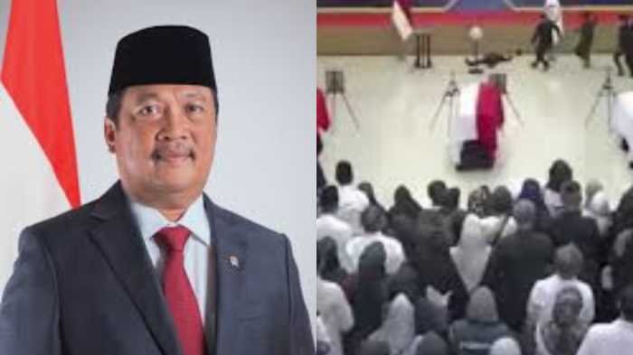 Momen Haru Upacara Pelepasan Korban ATR 42-500, Menteri Trenggono Sempat Tumbang